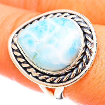 Larimar Rings handcrafted by Ana Silver Co - RING122258