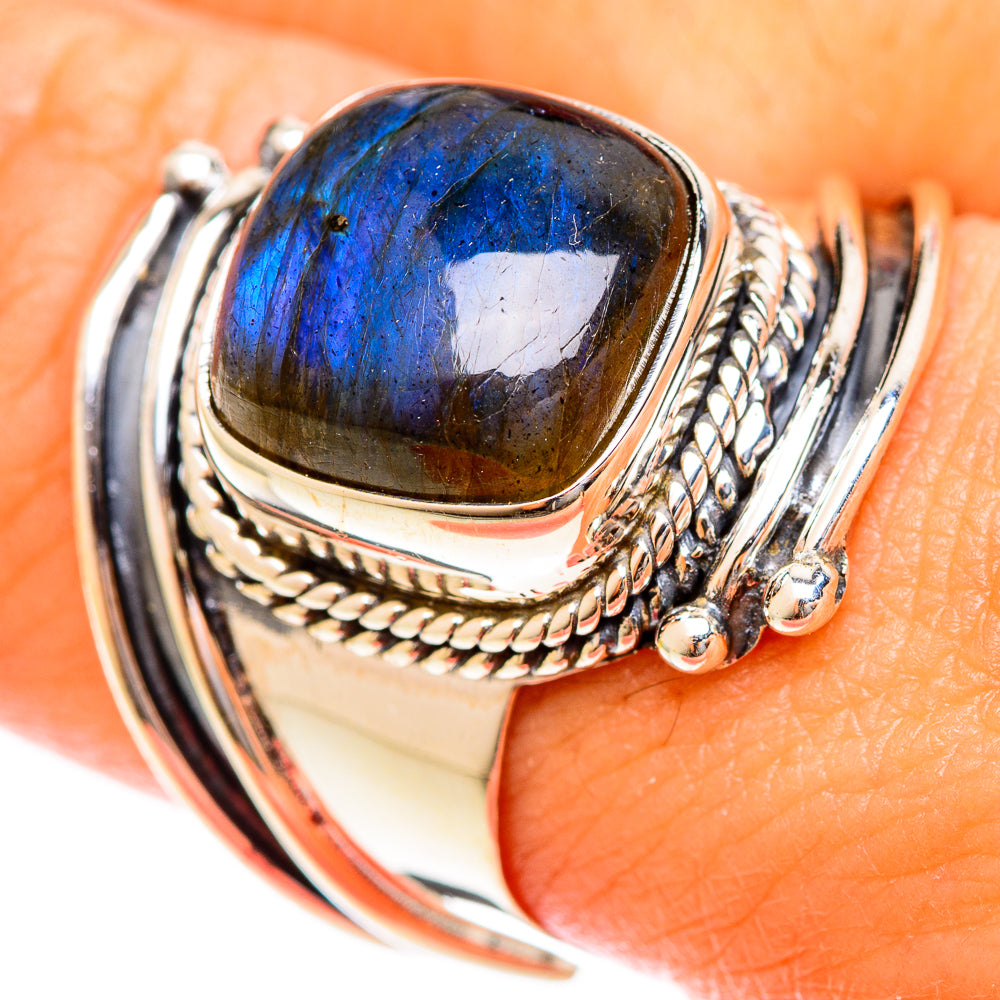 Labradorite Rings handcrafted by Ana Silver Co - RING122260
