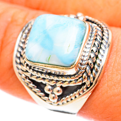 Larimar Rings handcrafted by Ana Silver Co - RING122278