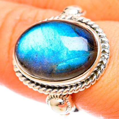 Labradorite Rings handcrafted by Ana Silver Co - RING122284