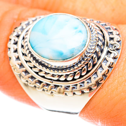 Larimar Rings handcrafted by Ana Silver Co - RING122305