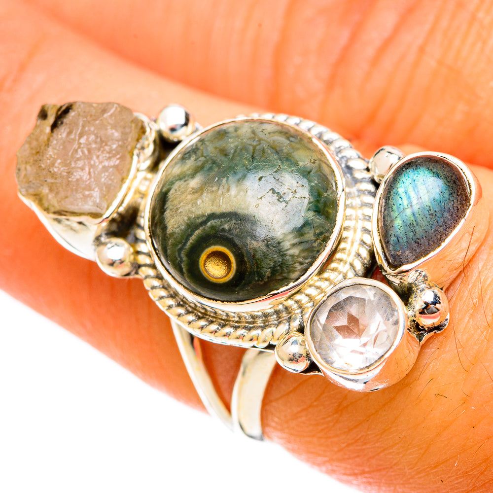 Ocean Jasper Rings handcrafted by Ana Silver Co - RING122307
