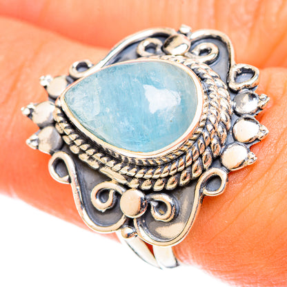 Aquamarine Rings handcrafted by Ana Silver Co - RING122319