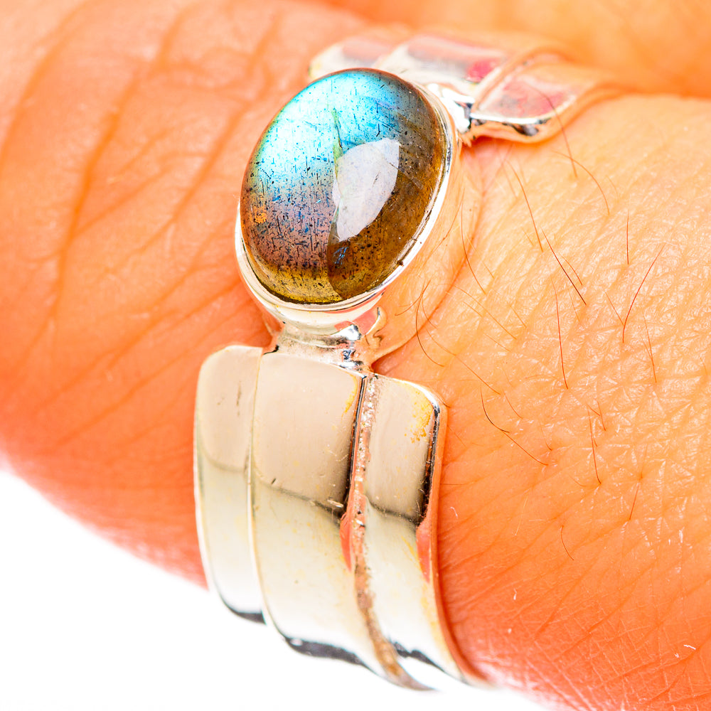 Labradorite Rings handcrafted by Ana Silver Co - RING122324