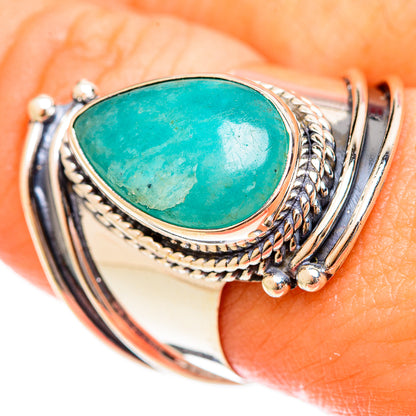 Amazonite Rings handcrafted by Ana Silver Co - RING122329