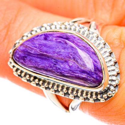 Charoite Rings handcrafted by Ana Silver Co - RING122333