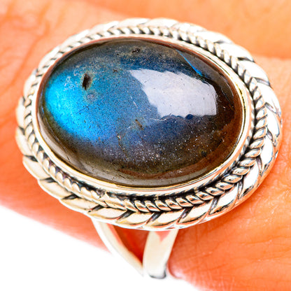 Labradorite Rings handcrafted by Ana Silver Co - RING122336