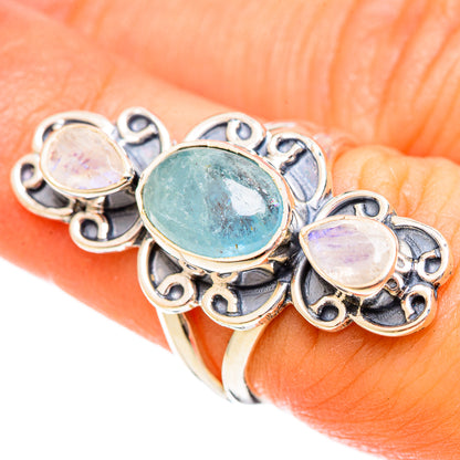 Aquamarine Rings handcrafted by Ana Silver Co - RING122337