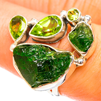 Chrome Diopside Rings handcrafted by Ana Silver Co - RING122346