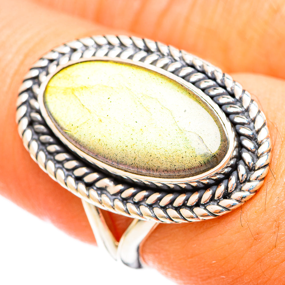 Labradorite Rings handcrafted by Ana Silver Co - RING122350