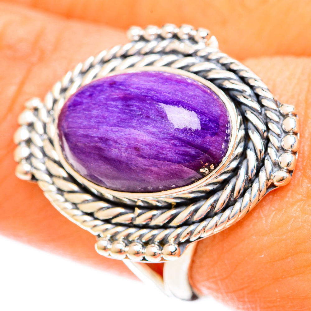 Charoite Rings handcrafted by Ana Silver Co - RING122352