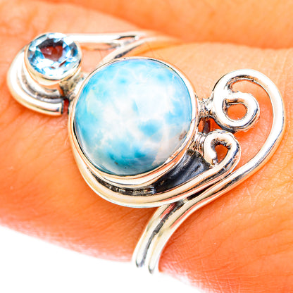 Larimar Rings handcrafted by Ana Silver Co - RING122358