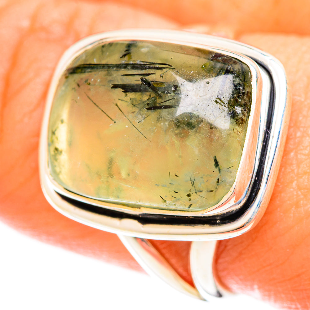 Prehnite Rings handcrafted by Ana Silver Co - RING122365