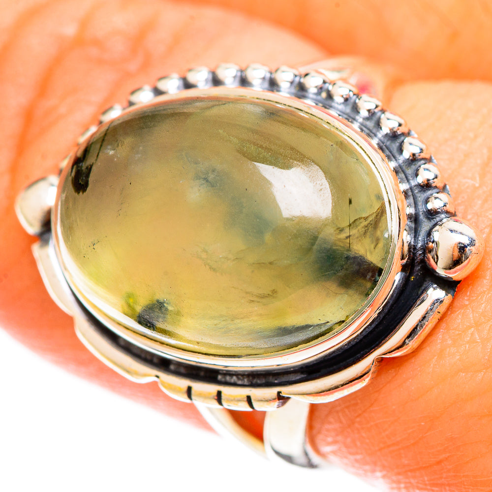 Prehnite Rings handcrafted by Ana Silver Co - RING122367