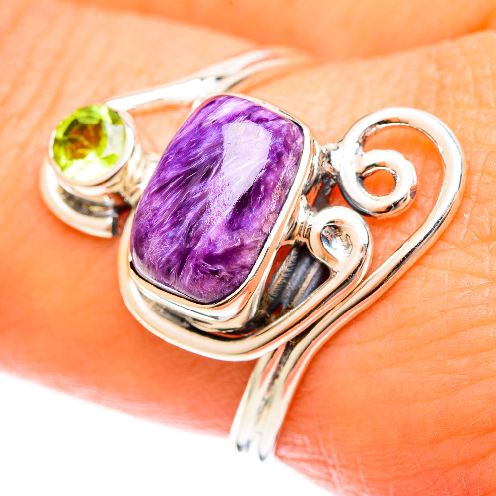 Charoite Rings handcrafted by Ana Silver Co - RING122370