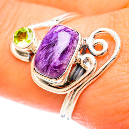 Charoite Rings handcrafted by Ana Silver Co - RING122370