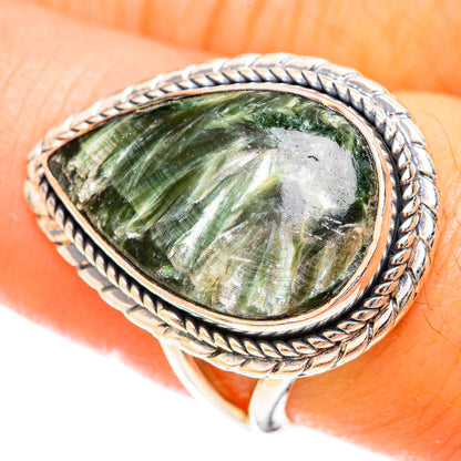 Seraphinite Rings handcrafted by Ana Silver Co - RING122383