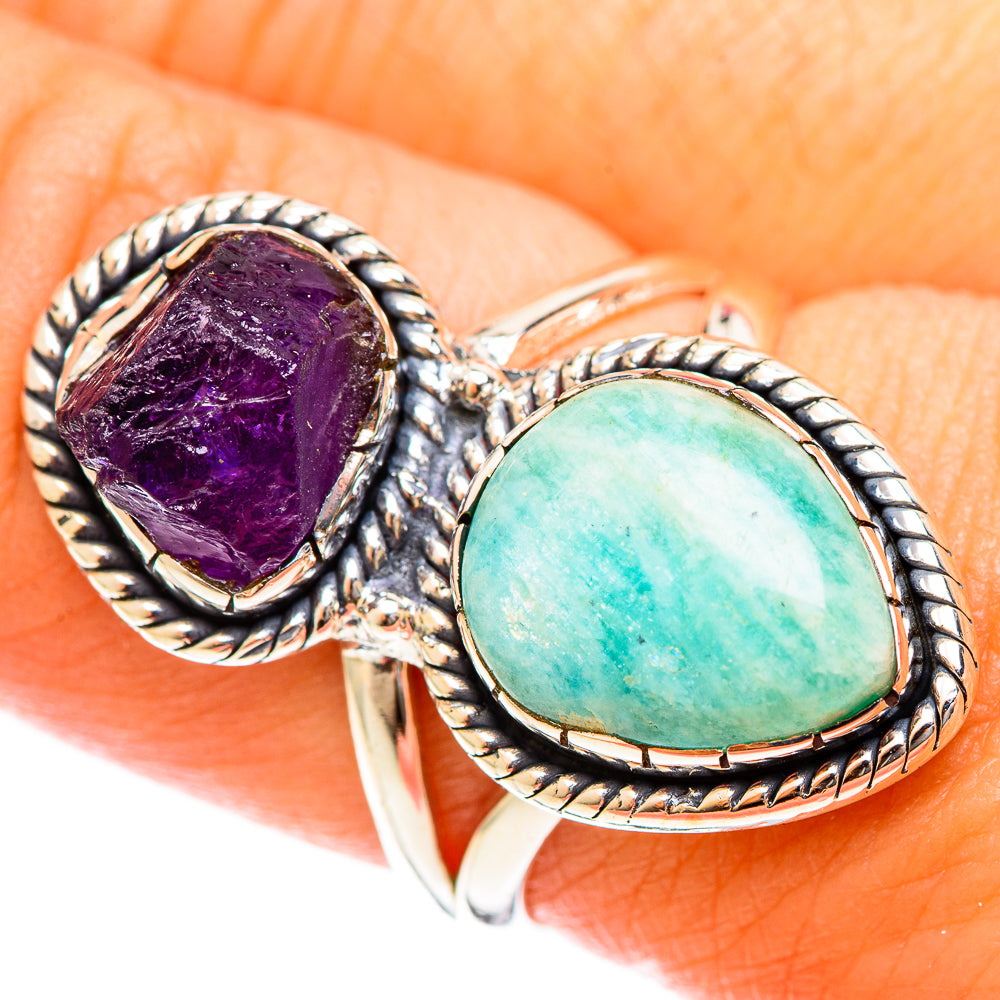 Amazonite Rings handcrafted by Ana Silver Co - RING122386