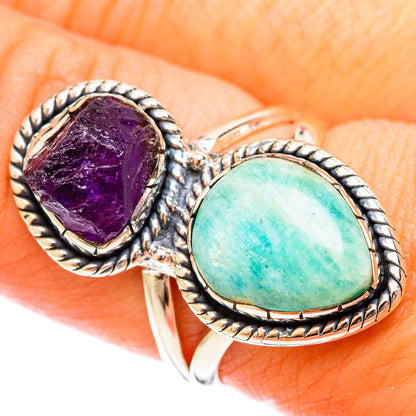 Amazonite Rings handcrafted by Ana Silver Co - RING122386
