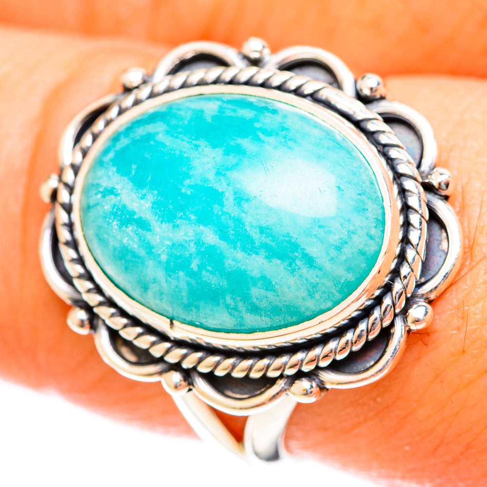 Amazonite Rings handcrafted by Ana Silver Co - RING122391