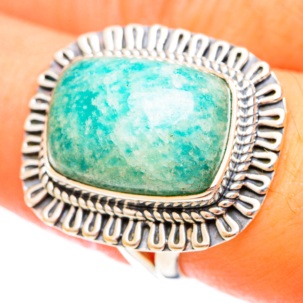 Amazonite Rings handcrafted by Ana Silver Co - RING122407