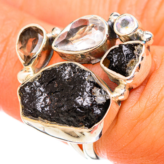 Black Tourmaline Rings handcrafted by Ana Silver Co - RING122413