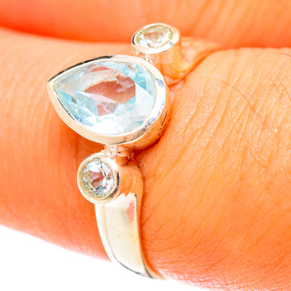 Blue Topaz Rings handcrafted by Ana Silver Co - RING122417