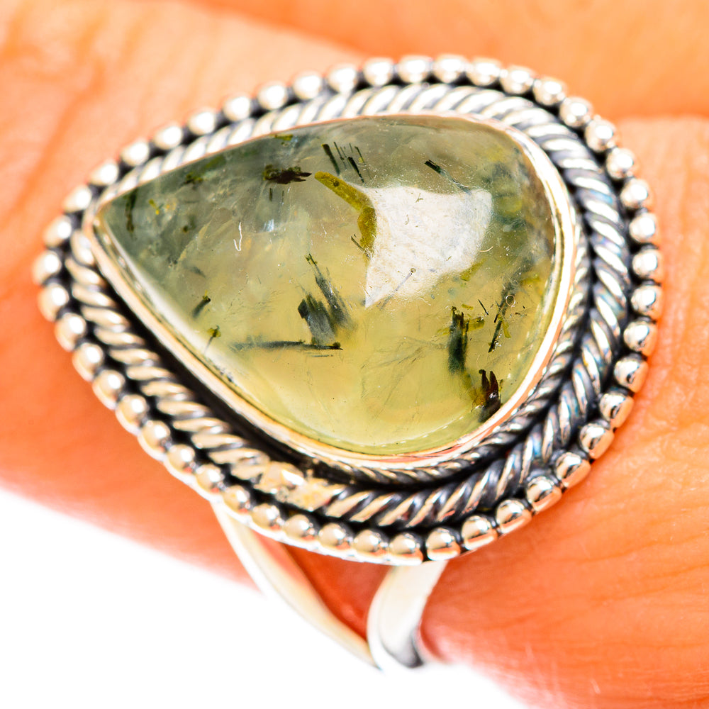 Prehnite Rings handcrafted by Ana Silver Co - RING122422