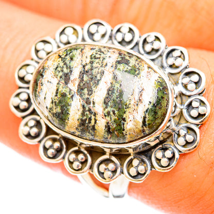 Green Swiss Opal Rings handcrafted by Ana Silver Co - RING122426