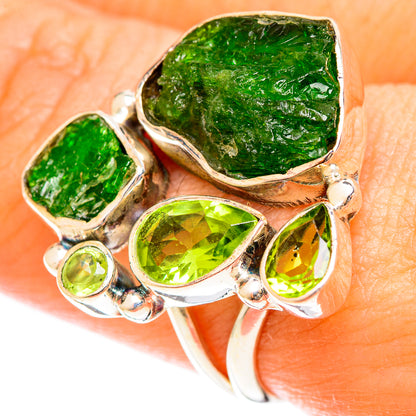 Chrome Diopside Rings handcrafted by Ana Silver Co - RING122430