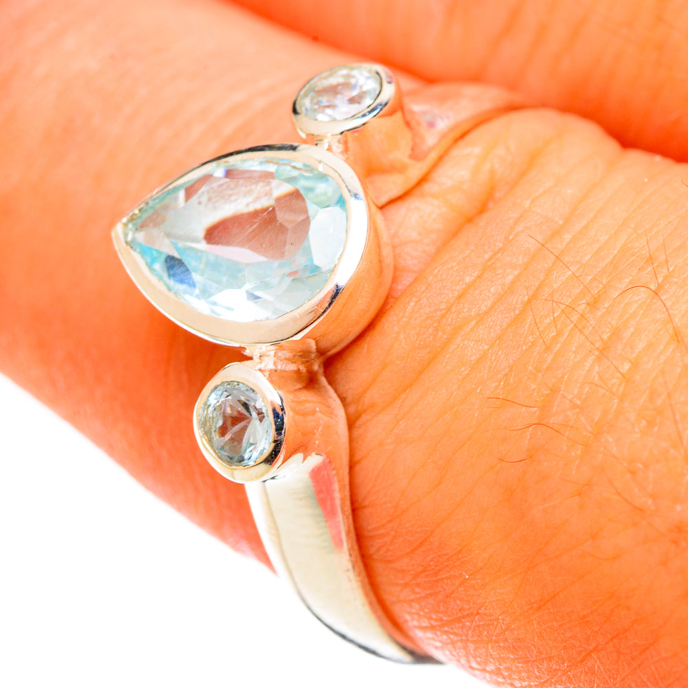 Blue Topaz Rings handcrafted by Ana Silver Co - RING122437