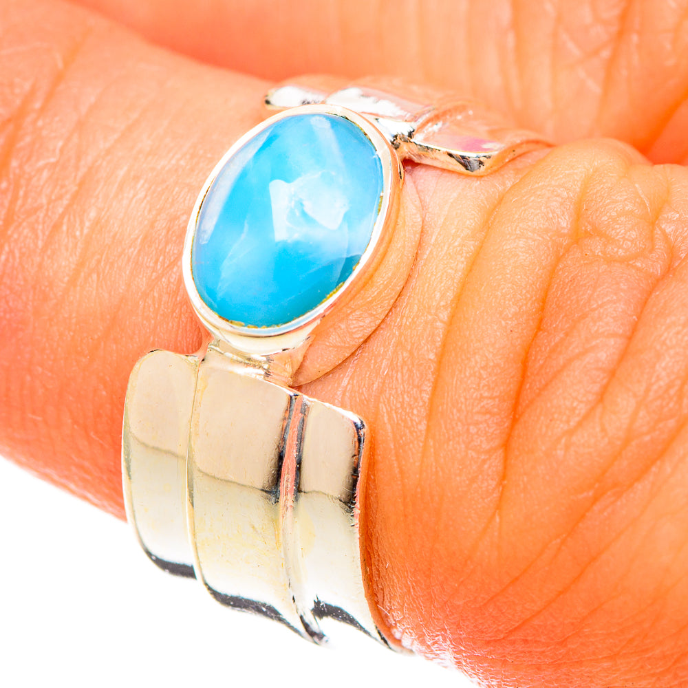 Larimar Rings handcrafted by Ana Silver Co - RING122439
