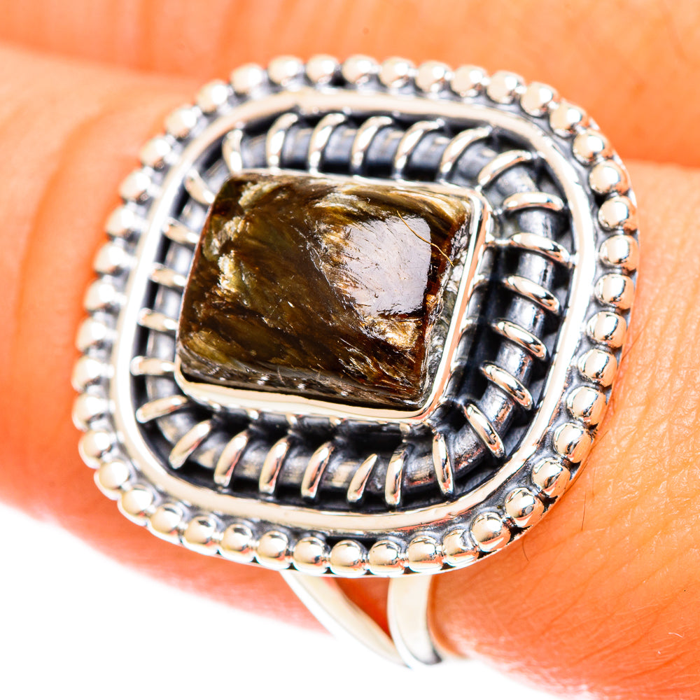 Seraphinite Rings handcrafted by Ana Silver Co - RING122442