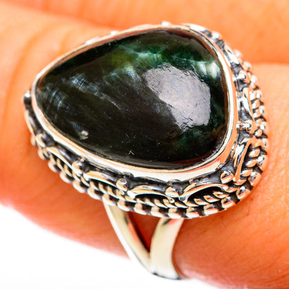 Seraphinite Rings handcrafted by Ana Silver Co - RING122443