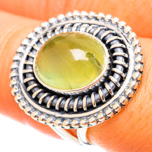 Prehnite Rings handcrafted by Ana Silver Co - RING122446