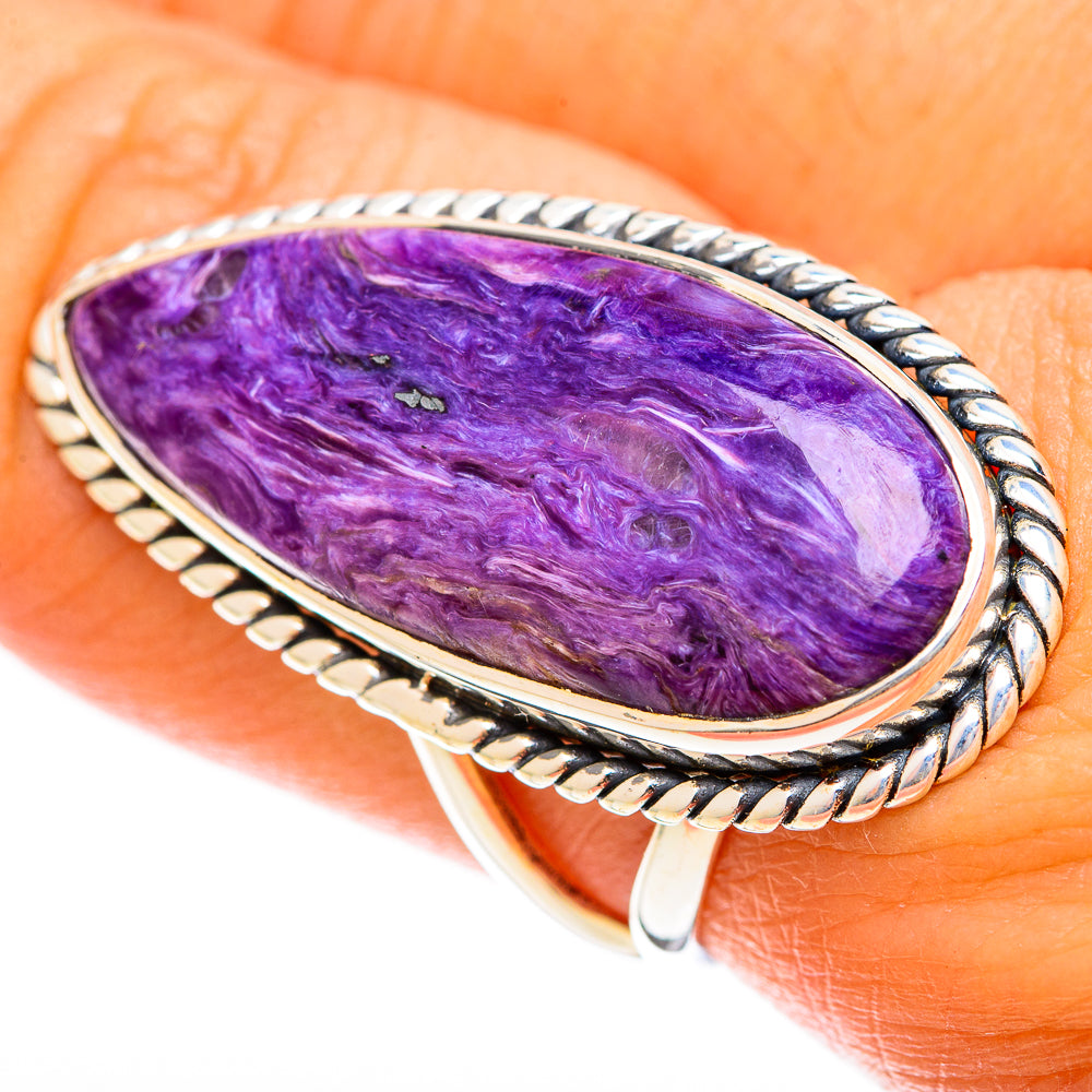Charoite Rings handcrafted by Ana Silver Co - RING122452