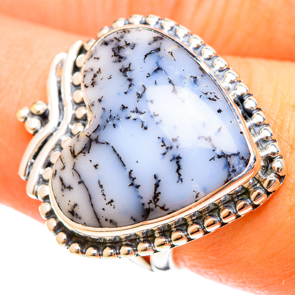 Dendritic Opal Rings handcrafted by Ana Silver Co - RING122457