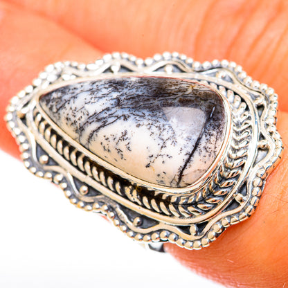 Dendritic Opal Rings handcrafted by Ana Silver Co - RING122460