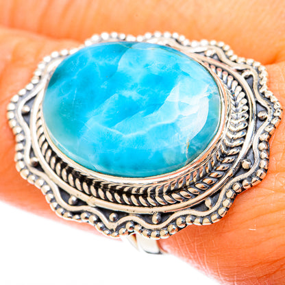Larimar Rings handcrafted by Ana Silver Co - RING122464