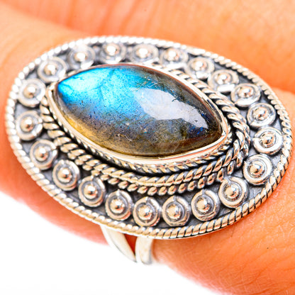 Labradorite Rings handcrafted by Ana Silver Co - RING122474