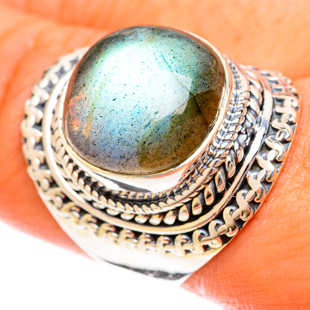 Labradorite Rings handcrafted by Ana Silver Co - RING122477