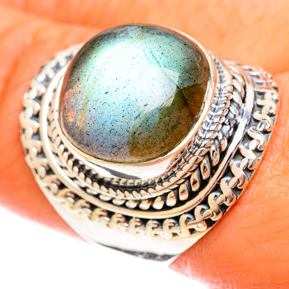 Labradorite Rings handcrafted by Ana Silver Co - RING122477