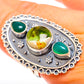 Australian Green Opal Rings handcrafted by Ana Silver Co - RING122482