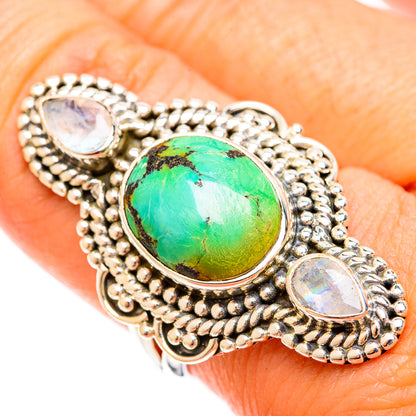 Tibetan Turquoise Rings handcrafted by Ana Silver Co - RING122484