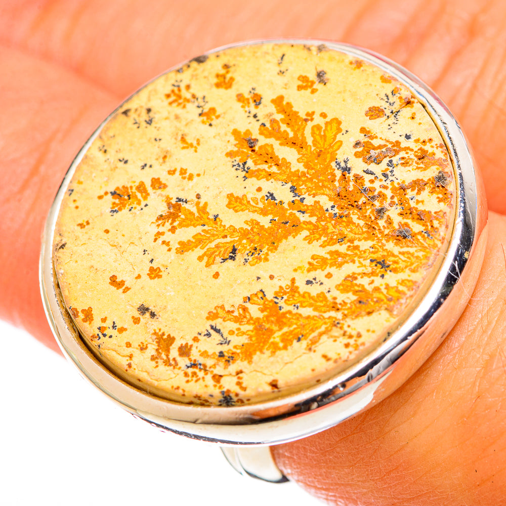 Germany Psilomelane Dendrite Rings handcrafted by Ana Silver Co - RING122485