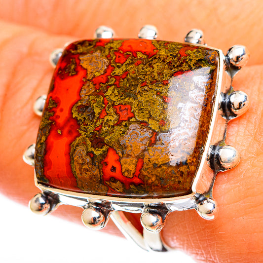 Moroccan Agate Rings handcrafted by Ana Silver Co - RING122486