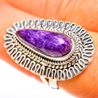 Charoite Rings handcrafted by Ana Silver Co - RING122489