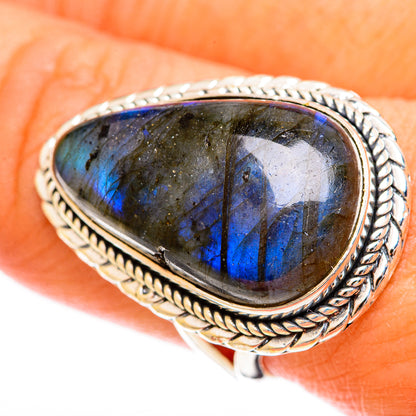 Labradorite Rings handcrafted by Ana Silver Co - RING122502