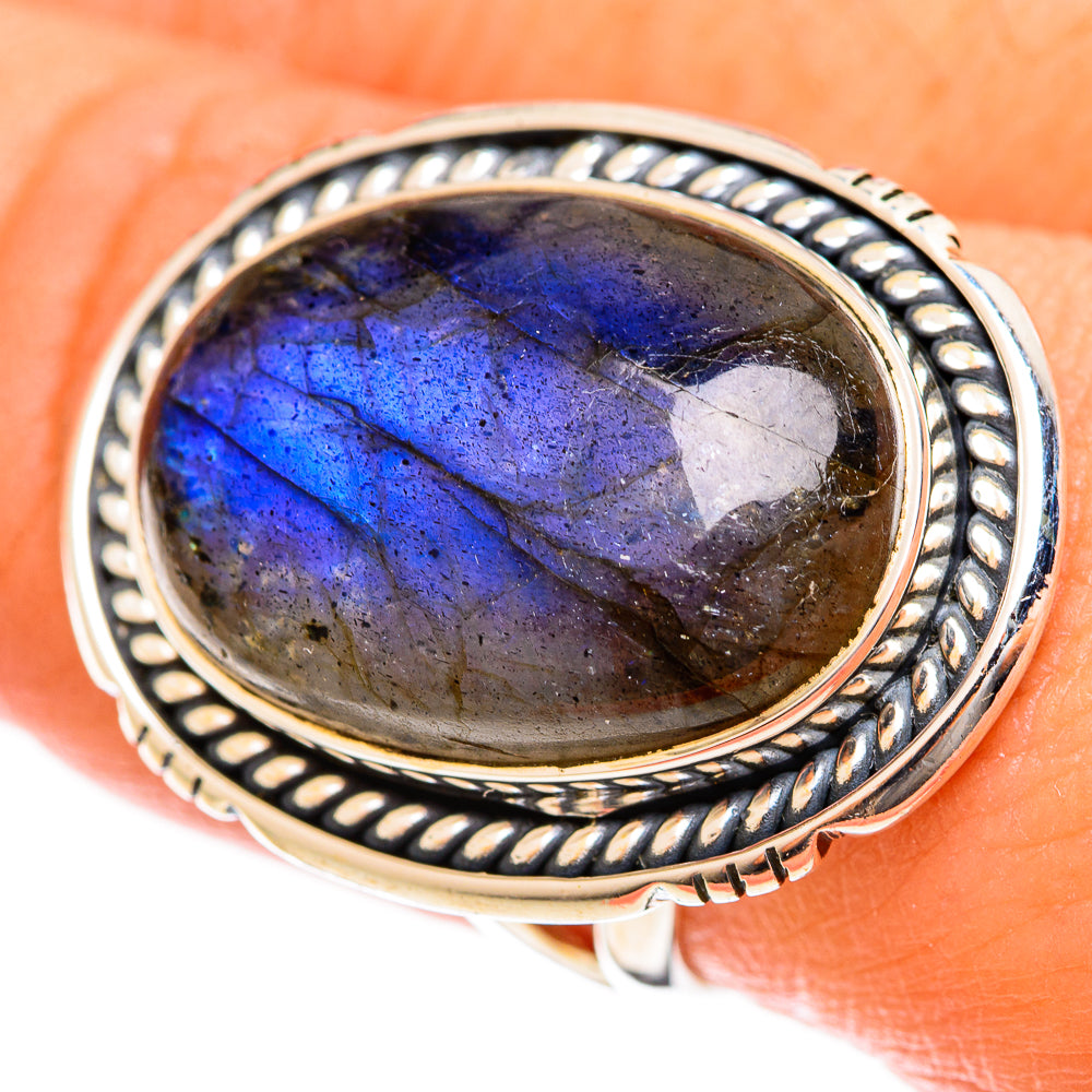 Labradorite Rings handcrafted by Ana Silver Co - RING122506