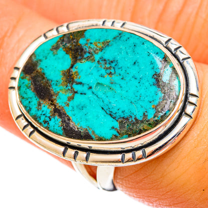 Tibetan Turquoise Rings handcrafted by Ana Silver Co - RING122508
